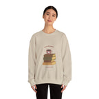 Cozy Book Lover's Sweatshirt | Perfect for Reading Days, Winter Warmth, Gifts for Bibliophiles, Coffee Lovers, Homebody Style