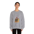 Cozy Book Lover's Sweatshirt | Perfect for Reading Days, Winter Warmth, Gifts for Bibliophiles, Coffee Lovers, Homebody Style