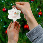 Bookstore Christmas Ceramic Ornament