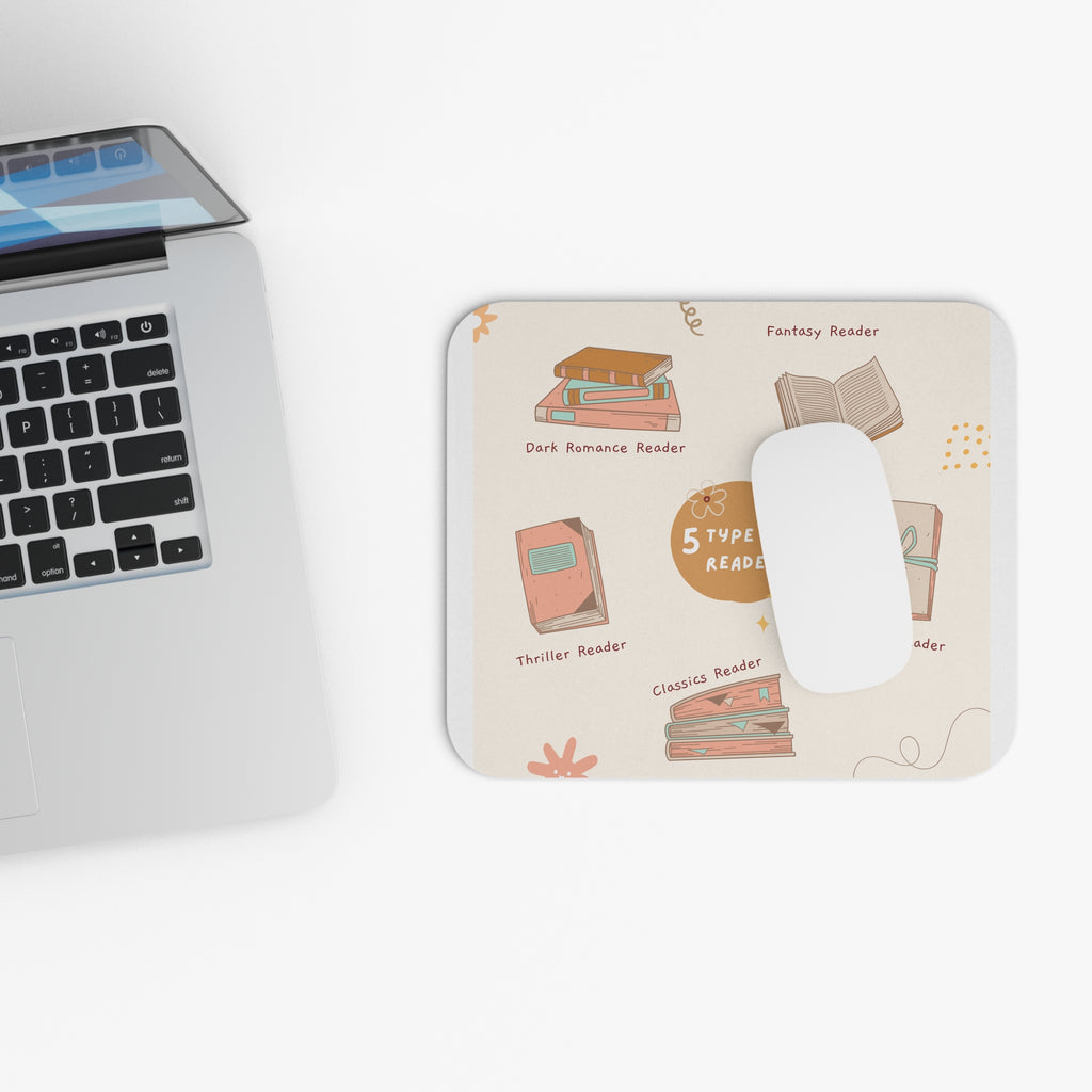 Cozy Readers' Mouse Pad - Perfect for Book Lovers, Home Office Decor, Gifts for Writers, Reading Nook Essentials, Literary Themed
