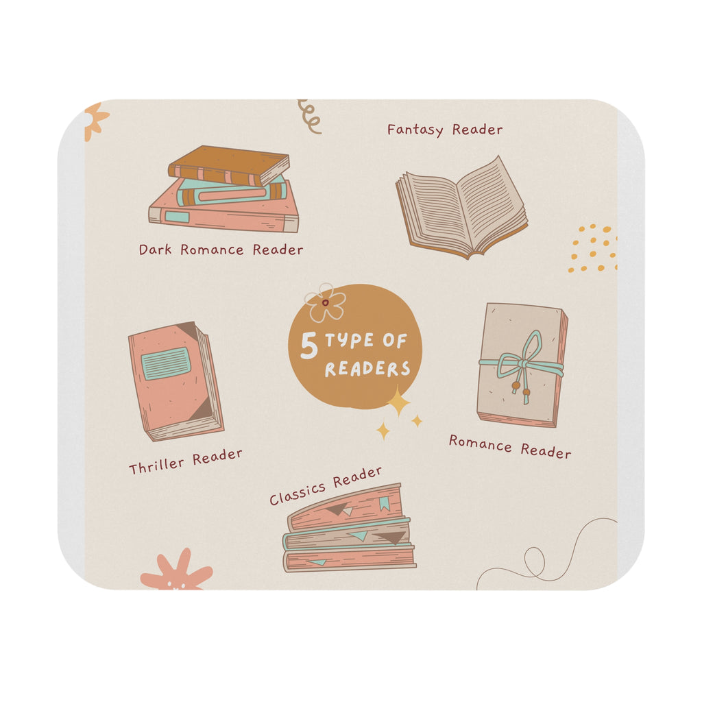 Cozy Readers' Mouse Pad - Perfect for Book Lovers, Home Office Decor, Gifts for Writers, Reading Nook Essentials, Literary Themed