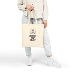 Booked and Busy Cotton Canvas Tote Bag, Eco-Friendly Shopping Bag, Gift for Book Lovers, Travel Tote, Stylish Everyday Bag